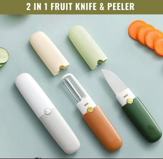 2-in-1 Peeler and Cutter Fruit Knife